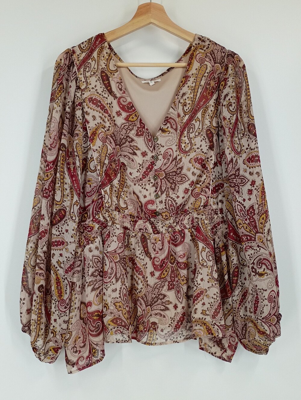 Maurices Paisley Chiffon Blouse